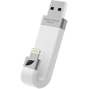 Leef LIB300KK064E1 IBridge MFI Mobile Memory Flash Drive White 64GB