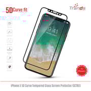 Trands Temperd Glass Screen Protector For Apple iPhone X - SCTRX2