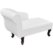 Vidaxl Artificial Leather Chaise Longue With Left Armrest White Vidaxl Artificial Leather Chaise Longue With Left Armrest White