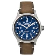 Timex TW4B01800 Expedition Scout Quartz Tan Leather Watch Men