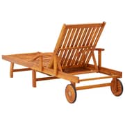 vidaXL Sun Loungers 2 pcs Solid Acacia Wood vidaXL Sun Loungers 2 pcs Solid Acacia Wood