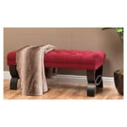Colette Tufted Ottoman Red Colette Tufted Ottoman Red