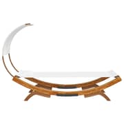 Vidaxl Hammock With Canopy 100x200x126 Cm Solid Bent Wood Cream Vidaxl Hammock With Canopy 100x200x126 Cm Solid Bent Wood Cream