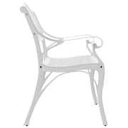 Vidaxl Garden Bench 102 Cm Cast Aluminium White Vidaxl Garden Bench 102 Cm Cast Aluminium White