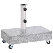 Vidaxl Umbrella Base Light Grey 45x25x8.3 Cm Granite Vidaxl Umbrella Base Light Grey 45x25x8.3 Cm Granite
