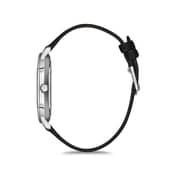 Omax Classic Series Black Leather Analog Watch For Men HX02P62A