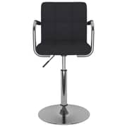 Vidaxl Bar Stool Black Fabric Vidaxl Bar Stool Black Fabric
