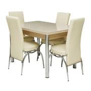 Pan Emirates Aeiland Dining Set (1+4) Cream