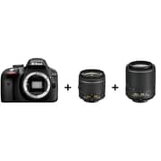 Nikon D3300 DSLR Camera Black With AF-P DX 18-55mm Lens + AF-S 55-200mm VR II Lens Nikon D3300 DSLR Camera Black With AF-P DX 18-55mm Lens + AF-S 55-200mm VR II Lens