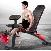 Ultimax - Multi-purposed Exercise Weight Bench Adjustable, Folding Workout Bench Gym Bench Sit Up Incline Decline Abs Bench For Full Body, Supine Board Exercise For Home Gym