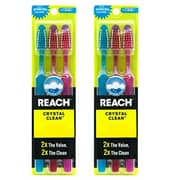 Reach Toothbrush Crystal Clean Firm 3 Pack(Pack of 2) Total 6 Brushes