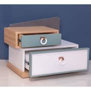 Porto White and Natural Oak Porto Nightstand 150*59 cm Porto White and Natural Oak Porto Nightstand 150*59 cm