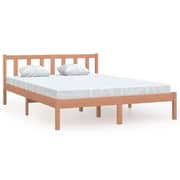 vidaXL Bed Frame Honey Brown Solid Pinewood 120x200 cm vidaXL Bed Frame Honey Brown Solid Pinewood 120x200 cm