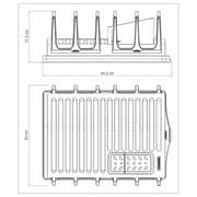 Plurale Stainless Steel Dish Drainer Rack With Tray