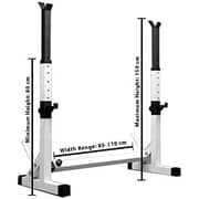 Ultimax - Adjustable Squat Stands Rack, Rack Barbell Stand Pull Up Bar, Barbell Free Press Bench Fitness Equipment, Home Gym Strength Training Stand Fitness