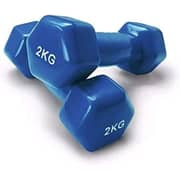 ULTIMAX - Deluxe Vinyl Dumbbell Hand Weight Set, Non-Slip, Hexagon Shape Neoprene Dipping Dumbbells Set, Assorted Colors for home gym - 2KG x 2 ULTIMAX - Deluxe Vinyl Dumbbell Hand Weight Set, Non-Slip, Hexagon Shape Neoprene Dipping Dumbbells Set, Assorted Colors for home gym - 2KG x 2