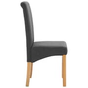 vidaXL Dining Chairs 4 pcs Grey Fabric vidaXL Dining Chairs 4 pcs Grey Fabric