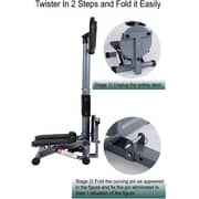 Ultimax 3 In 1 Multifunctional Stepper With Ropes, Arms Legs Workout, Adjustable Folding Machine For Home Gym Digital Monitor- Grey Ultimax 3 In 1 Multifunctional Stepper With Ropes, Arms Legs Workout, Adjustable Folding Machine For Home Gym Digital Monitor- Grey