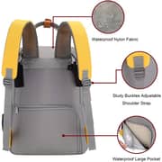 Menions Baby Diaper Changing Back Pack Grey Yellow