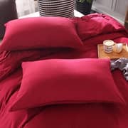 DealsForLess Double Red Duvet Cover Set