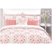 AIWA AI-510-2/144TC Qween Flat Sheet 220x248cm Polycotton Print Red