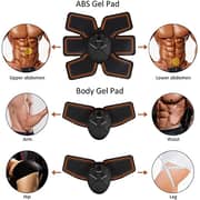 ULTIMAX - Abs Stimulator for Fat Burner, Waist Trainer, Abdominal Muscle Toner at Home Gym the Office Fitness, Abdominal Toner Workout Equipment for Abdomen Arm Leg Waist Training - Black