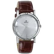 Titan, 1639SL01, Mens Watch Karishma Collection Analog, Silver Dial Brown Leather Band Titan, 1639SL01, Mens Watch Karishma Collection Analog, Silver Dial Brown Leather Band