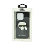 Karl Lagerfeld Saffiano Karl'S Head Patch Hard Case For Iphone 14 Pro Black Karl Lagerfeld Saffiano Karl'S Head Patch Hard Case For Iphone 14 Pro Black