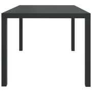 vidaXL Garden Table Black 150x90x74 cm Aluminium and WPC vidaXL Garden Table Black 150x90x74 cm Aluminium and WPC