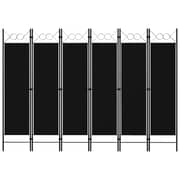 Vidaxl 6-panel Room Divider Black 240x180 Cm Vidaxl 6-panel Room Divider Black 240x180 Cm