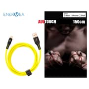 Energea Alutough Lightning Cable 1.5m Zesty Yellow - CB-LAT-YEL150