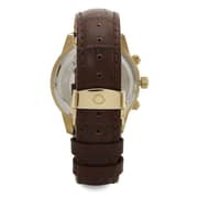 Omax PG10G15I Mens Multifunction Leather Watch