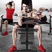 Ultimax - Multi-purposed Exercise Weight Bench Adjustable, Folding Workout Bench Gym Bench Sit Up Incline Decline Abs Bench For Full Body, Supine Board Exercise For Home Gym