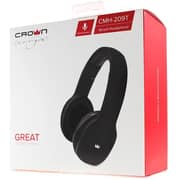 Crown CMH 209T Wired Over Ear Headphone Black