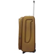 Visit Eva 4pc Nylon Soft Luggage Trolley Bags Set Brown