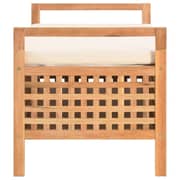 vidaXL Storage Bench 93x49x49 cm Solid Walnut Wood vidaXL Storage Bench 93x49x49 cm Solid Walnut Wood