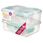 Sistema Klip It Rectangular Assorted 6 Pack Pastels - Colors May Vary Sistema Klip It Rectangular Assorted 6 Pack Pastels - Colors May Vary