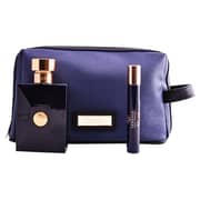 Versace Pour Homme Dylan Blue Gift Set For Men (Pour Homme Dylan Blue 100ml EDT + Pour Homme Dylan Blue 10ml EDT + Bag)