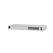 Ubiquiti Unifi USW 16 Port Power-over-Ethernet PoE Switch 1.3 inch LCM Color Touchscreen White