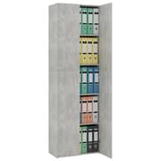 vidaXL Office Cabinet Concrete Grey 60x32x190 cm Engineered Wood vidaXL Office Cabinet Concrete Grey 60x32x190 cm Engineered Wood