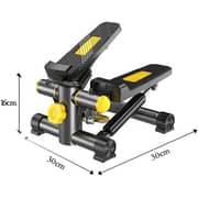 ULTIMAX Mini Stepper Abs Toner Workout without Electronic Display Home Exercise Equipment with Resistance Bands (with Rope), Air Climber Stepping Fitness Machine - Black ULTIMAX Mini Stepper Abs Toner Workout without Electronic Display Home Exercise Equipment with Resistance Bands (with Rope), Air Climber Stepping Fitness Machine - Black