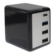 Inet 4 Port Quick Wall Charger - Black