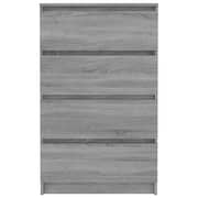 Vidaxl Sideboard Grey Sonoma 60x35x98.5 Cm Engineered Wood