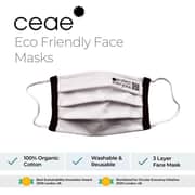 Ceae 100% Organic Cotton 3 Layer 30 Wash Reusable Face Mask (Pack of 4) Ceae 100% Organic Cotton 3 Layer 30 Wash Reusable Face Mask (Pack of 4)