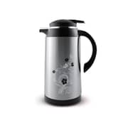 Homeway Vacuum Flask, Silver & Black With Flower Pattern 1.3Liter Hw1182-Vf