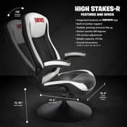 Respawn Racing Style Rocker Gaming Chair Black/White