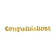 Unique- Gold Script Congratulations Banner Unique- Gold Script Congratulations Banner