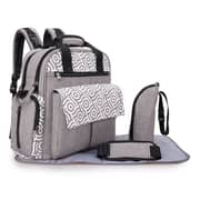 Alameda Convertible Diaper Bag Backpack with Nappy Mat and Bottle Holder