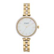 Ecstacy Gold Stainless Steel Analog Watch For Women E9506-GBWMW