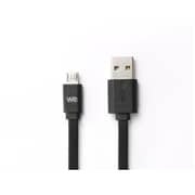We Flat Micro USB Cable 1M Black